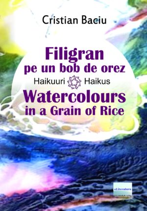 Filigran pe un bob de orez. Watercolor in a Grain of Rice